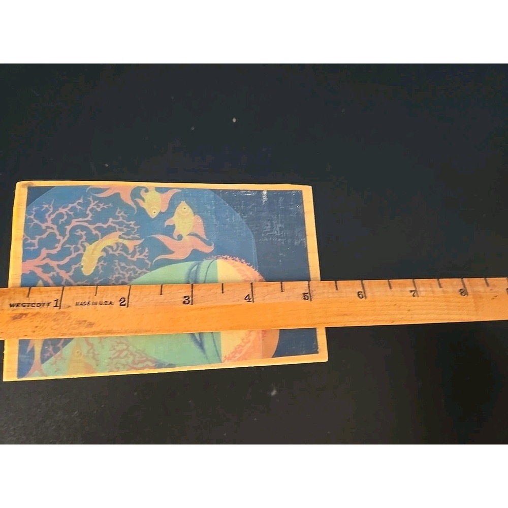 Wood Wooden Trinket Jewelry Box  5" Long‎ - Picture 8 of 10